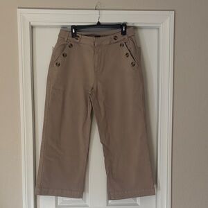 Simply Vera Vera Wang Woman’s Wide Leg Khaki Pants